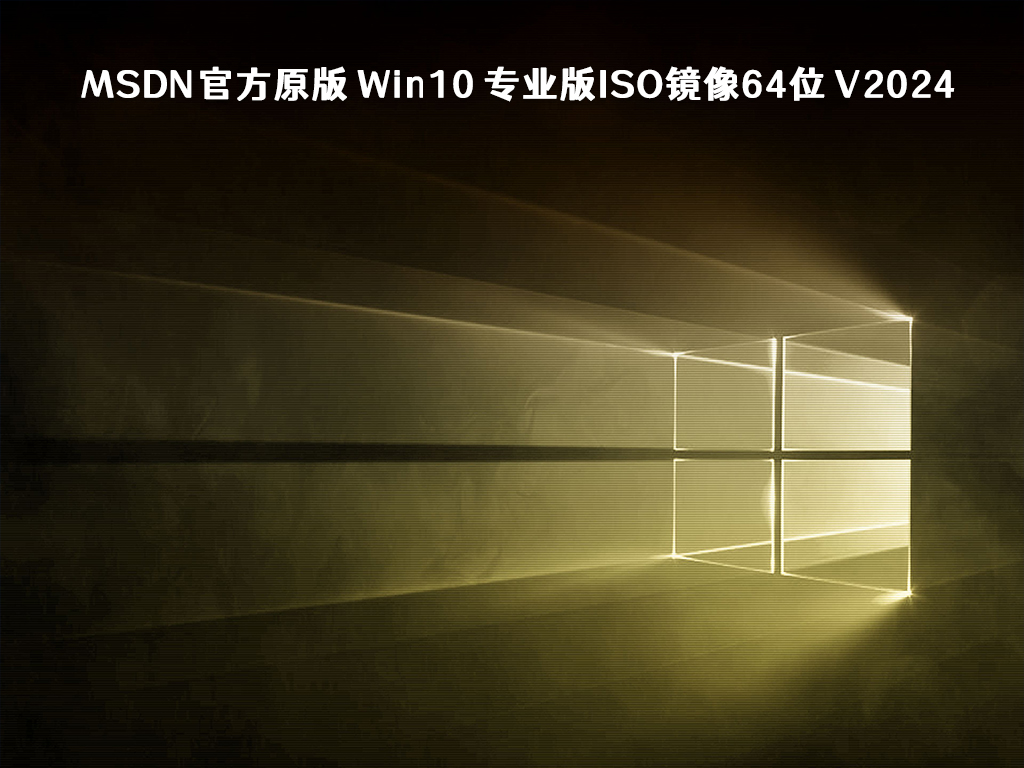 MSDN官方原版 Win10 专业版iso镜像64位 V2024