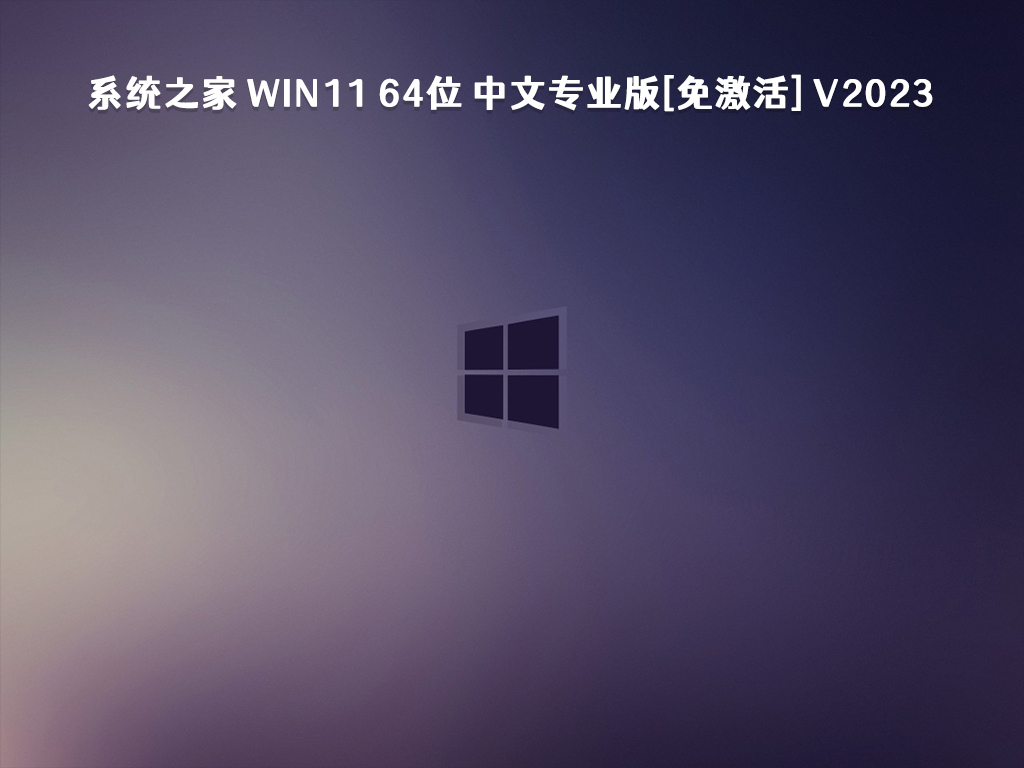 系统之家 Win11 64位 中文专业版[免激活] V2023